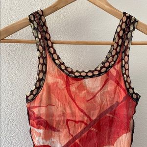 Jean Paul Gaultier Soleil mesh tank